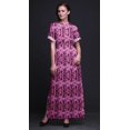 thumbnail image 4 of Bimba Rayon Abstract Tie-Dye Printed Womens Long MaxiDressGown With Side Slit-XSmall, 4 of 6