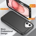 thumbnail image 4 of [PST] Étui Protecteur Rigide pour iPhone 16, Antichute à Trois Couches, Antichoc, Robuste, Étui Protecteur Rigide, 4 of 5