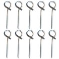 thumbnail image 1 of Safety Screw Hook for Home Use Easy to Install Stainless Steel Silver Color 10pcs Pack, 1 of 8