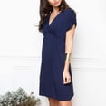 thumbnail image 1 of Weiqiqre Robes pour Femmes, Vêtements pour Femmes Enceintes Col en V Manches Courtes Allaitement Robe Décontractée Soldes, 1 of 7