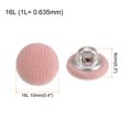 thumbnail image 2 of Unique Bargains 10pcs 16L Fabric Cloth Covered Button 10mm Round Metal Shank Sewing Buttons for Suits Dress Blouses, Pink, 2 of 5