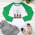 thumbnail image 4 of RKSTN Chandail pour Femmes de Noël à Col Rond, Chandail Imprimé du Père Noël, Manches Longues, Blouse Régulière à Empiècements, 4 of 5