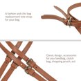 thumbnail image 3 of Sangle de Sac à Main en Cuir Synthétique Durable Réglable Accessoires de Remplacement Marron 2 Pcs, 3 of 8