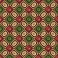thumbnail image 1 of Ahgly Company Machine Washable Indoor Square Transitional Red Brown Area Rugs, 8' Square, 1 of 7