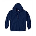 thumbnail image 1 of Hanes F280 Ultimate Coton Molleton à Fermeture Éclair Intégrale Chandail à Capuchon pour Adulte Taille Small, Bleu Marine, 1 of 3