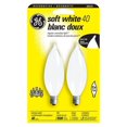 thumbnail image 1 of GE 40W Soft White Chandelier Bulbs, 1 of 1