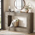 thumbnail image 3 of Tribesigns Farmhouse Console Table, 47" Wood Hallway Table with Storage for Hallway, Gray, 3 of 5