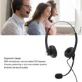 thumbnail image 4 of Casque Téléphonique Filaire, Casque Téléphonique de Bureau A26 pour Centre d'Appels, Casque Téléphonique à Réduction de Bruit pour Service à la Clientèle Casque d'Affaires avec Micro, Serre-Tête Ajustable, 4 of 8