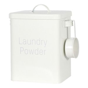 DOLITY Lave-linge polyvalent Detergent Power Tin Box avec grand conteneur de stockage Spoo 6L Bucket pour ranger la nourriture pour animaux de compagnie Cuisine Salle de bain