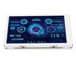 PC Sensor Panel Display, Plug And Play Computer Temp Monitor Mini Screen USB Type C Interface 3.5in For Office White