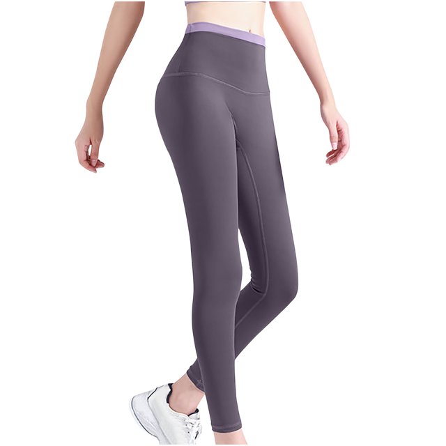 Birdeem Womens Color-Blocking High-Waisted Hip Lifting Exercise Fitness Tight Yoga Pants