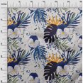 thumbnail image 3 of oneOone Viscose Chiffon Blue Fabric Tropical Sewing Craft Projects Fabric Prints By Yard 42 Inch Wide, 3 of 5