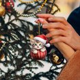 thumbnail image 5 of WIFKLSIIPG 2D Acrylic Funny Cat Christmas Tree Ornament Cat Acrylic Ornament Acrylic Double Printing Funny Christmas Pendant Christmas White Elephant Gift 2D Fun Pendant, 5 of 5