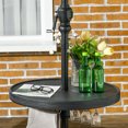 thumbnail image 2 of Outsunny Plateau de Table pour Parasol 23.6 Pouces, Table de Parasol Extérieure, Noir, 2 of 10
