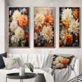 thumbnail image 1 of Designart "Chrysanthemums Autumn composition I" Floral & Botanical Framed Wall Art Set Of 3 - Beige Chrysanthemums Frame Gallery Set For Office Decor, 1 of 6