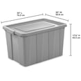 thumbnail image 2 of Sterilite Tuff1 30 Gal Plastic Storage Tote Container Bin w/ Lid (12 Pack), 2 of 7