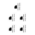 thumbnail image 2 of ZLight 4 Holes Electric Guitar Neck Plate Mounting with Screws Replacement Metal Instrument Repair Board for Professional Black 5Set, 2 of 6