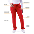 thumbnail image 4 of Adar Pro Sarraus pour Femmes - Pantalon de Sarrau de Yoga à Jambe Étroite, 4 of 8