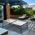 thumbnail image 4 of Four Seasons Courtyard Sunny Isles Tempered Glass Top Patio Dining Table, 4 of 7
