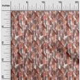 thumbnail image 2 of oneOone Viscose Chiffon Rust Brown Fabric Abstract Watercolor Texture Craft Projects Decor Fabric Printed By The Yard 42 Inch Wide, 2 of 5