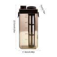 thumbnail image 3 of Automatic Cold Brew Coffee Maker, Large Capacity Sun Tea Pitcher Portable Iced Coffee Brewer Fine Mesh Filter Carafe Refrigerator Safe, Black, JKODE, 3 of 6