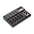 thumbnail image 3 of Audios Mixer, 2 Sorties de Canal 10 Canaux Mixer Entrée Microphone Console pour l'Enregistrement de Musique, 3 of 8