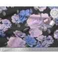 thumbnail image 3 of Soimoi Tissu en Rayonne Imprimé Feuilles et Roses par Yard 56 Pouces de Large, 3 of 3