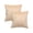 Beige, variant on TOPTIE Set of 2 Velvet Pillow Covers 18" x 18", Burgundy Throw Cushion Covers Pillowcases for Sofa Bedroom
