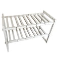thumbnail image 1 of 2 Tier Expandable Cabinet Shelf Under Sink Retractable Kitchen Shelf Kitchen Counter Rack Organizer Multipurpose Pantry Bathroom Storage Rack, 1 of 8
