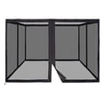thumbnail image 2 of FNNMNNR Gazebo Universal Replacement Mosquito Netting - Outdoor Gazebo Canopy 4-Panel Screen Walls with Zipper for 10‘ x 10‘ Gazebo (Mosquito Net Only), 2 of 10