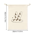 thumbnail image 2 of Sac à Pain en Lin Réutilisable pour Baguettes Françaises, Petits Pains, Rangement à Cordon, Garde les Produits de Boulangerie Frais, 2 of 2