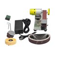 thumbnail image 3 of Polishing Grinding Belt Machine Mini Belt Sander US Plug Adapter Easy to Operate Professional Electric Belt Sander Grinder for Grinding , Style C, 3 of 8