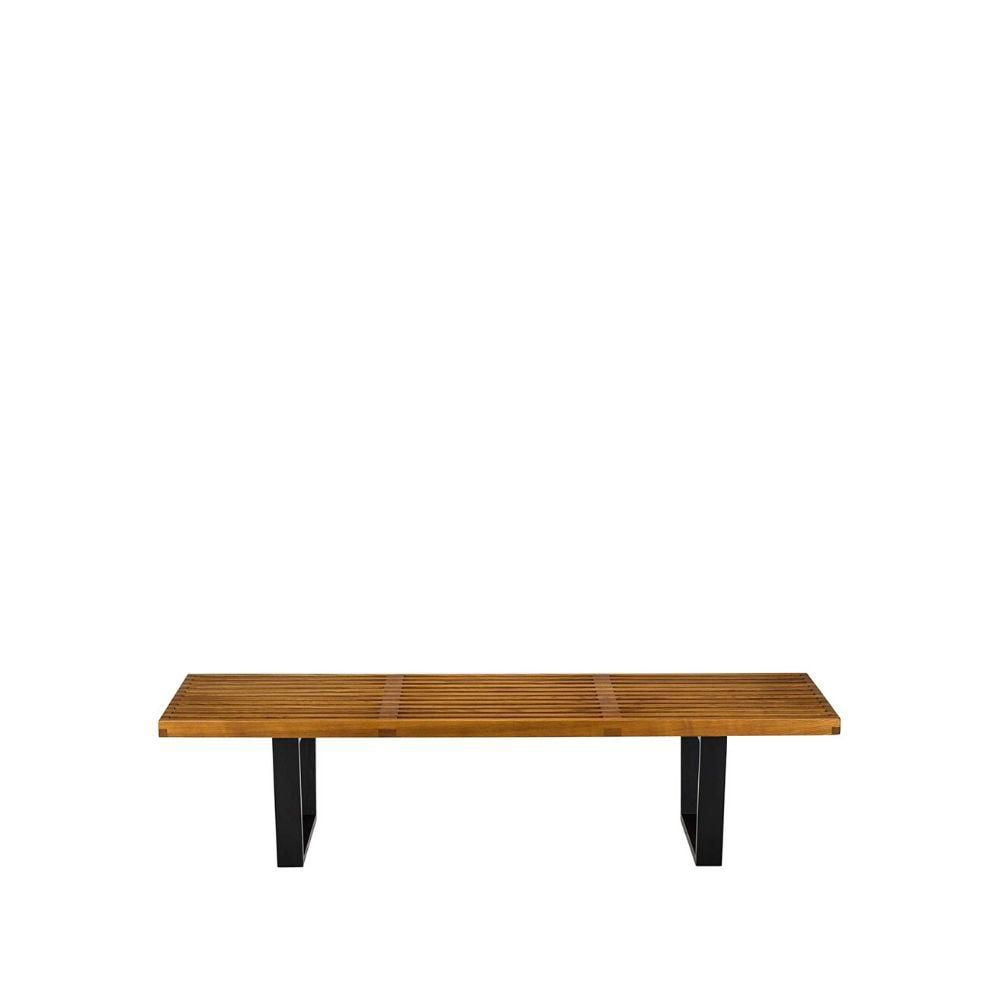 Banc Percy en naturel, banc naturel, banc en bois manufacturé, banc de ligne naturelle, banc en bois naturel, banc de patio, banc d'entrée 60"