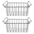 thumbnail image 2 of Universal Chest Freezer Baskets 2 Pcs, PE Coated Chest Freezer Organizer Bins Deep Freezer Basket Storage Rack Bins Metal Wire Baskets for Refrigerator Shelves, 2 of 7