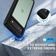 thumbnail image 3 of GHSDFBB Google Pixel 6a Étui, Étui Antichoc avec Protecteur d'Écran Intégré, Robuste Durable Protection Intégrale Robuste Pare-Chocs 360° Étui de Téléphone Cellulaire Transparent pour Google Pixel 6a 5G-Noir, 3 of 7