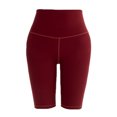 thumbnail image 3 of Women High Waist Yoga Shorts Polyester Stretchy for Workout and Running, 3 of 5