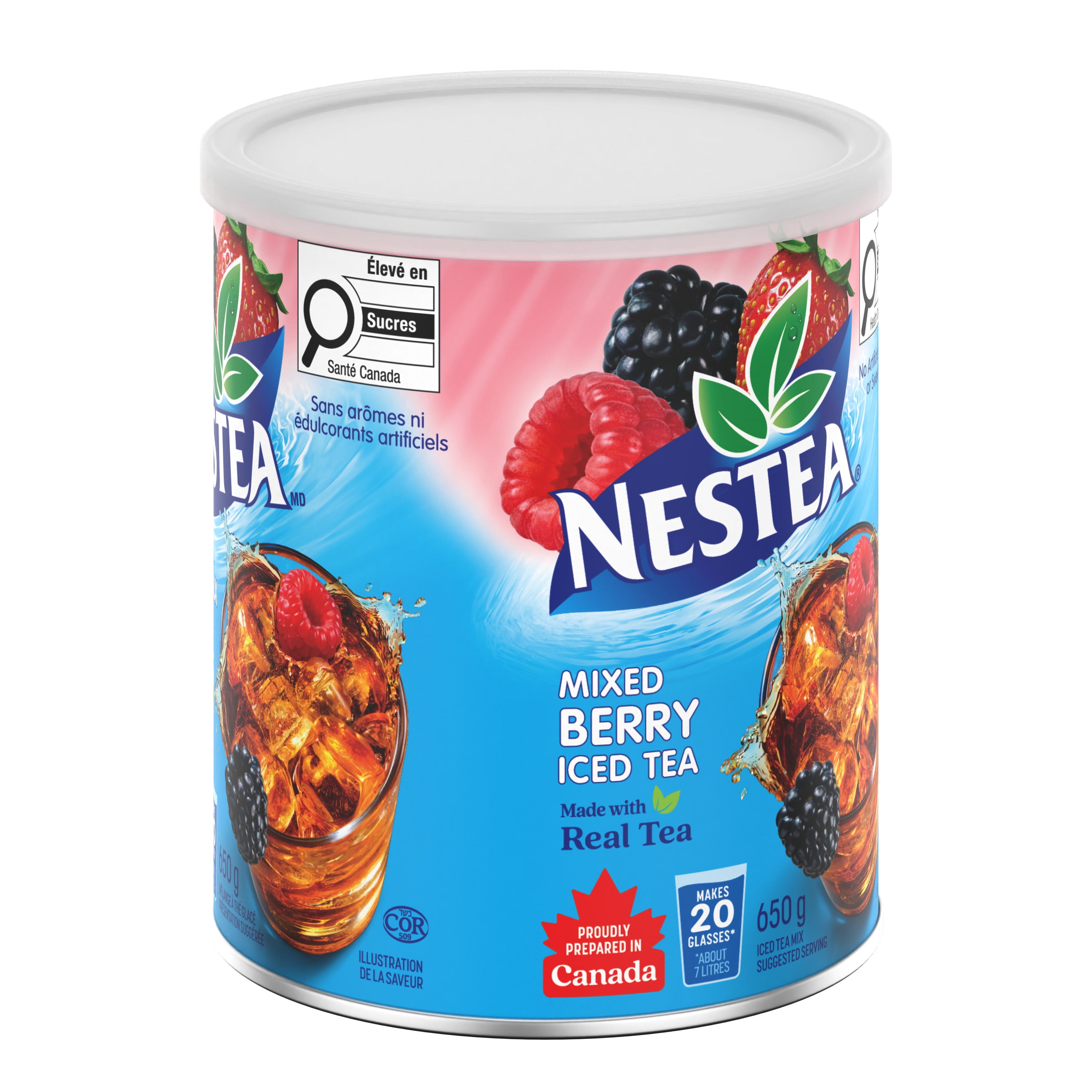 NESTEA Mixed Berry Iced Tea Mix, Made With Real Tea, No Artificial Flavours or Sweeteners