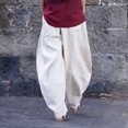 thumbnail image 3 of Birdeem Pantalon Ample Décontracté pour Femmes avec Poches Mode Combinaison en Coton et Lin, 3 of 6