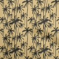 thumbnail image 1 of oneOone Viscose Chiffon Dark Beige Fabric Tropical Tree Craft Projects Decor Fabric Printed By The Yard 42 Inch Wide, 1 of 4
