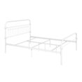 thumbnail image 3 of Homycasa Gobert Modern Queen Size Metal Bed Frame Platform, White, 3 of 8