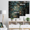 thumbnail image 5 of Design Art - Fleur Fractale Bleu Or Symétrique, 5 of 5