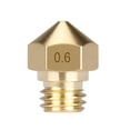 thumbnail image 1 of 3D Printer Nozzle Metal Extruder Nozzle 3D Printer MK10 Metal Accessory Replacement for MK10, Brass, 1.75/0.6mm, 1 of 8