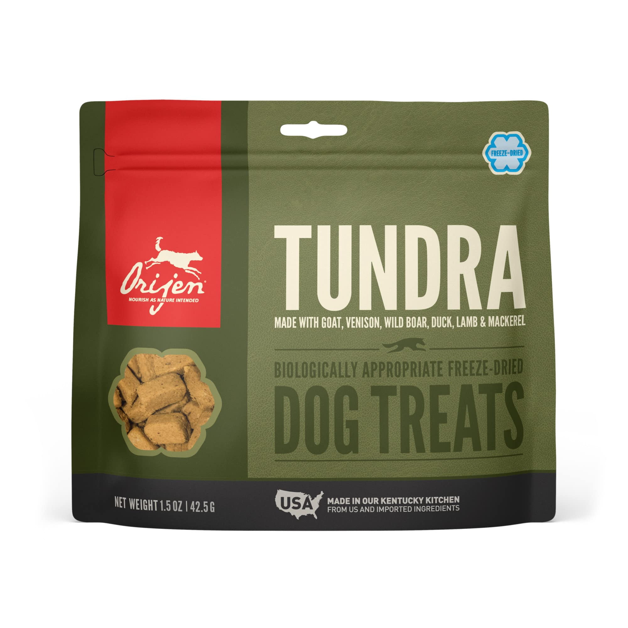 ORIJEN Freeze-Dried Dog Treats Tundra Biologically Appropriate grain Free