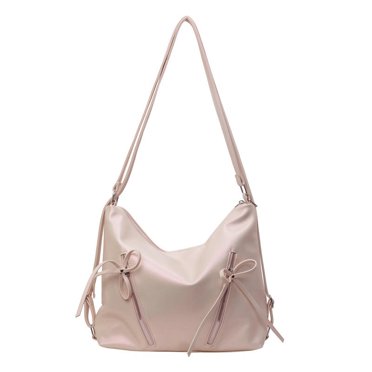 Sacs Fourre-Tout à Fermeture Éclair pour Femmes Petit Nœud en Cuir PU Grande Capacité Sac à Bandoulière Tendance Sac à Main de Créateur pour le Travail