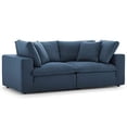thumbnail image 2 of Modway Commix Down Down Filled Overstuffed 2 Piece Sectional Sofa Set, Two Corner Chairs, Azure, 2 of 2