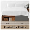 thumbnail image 3 of Swift Home Premium Bed Skirt 14-Inch Tailored Drop, 1 Pack, Twin, 3 of 5