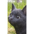 thumbnail image 5 of Garden Decor Animal Statue Black Cat Walking Looking Left Statue, 5 of 5