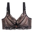 thumbnail image 1 of B91xZ Plus Size Pure Comfort Seamless Bralette Contour Wireless Seamless Bralette,Black 44A, 1 of 2