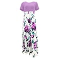 thumbnail image 4 of Cameland Robe Longue Décontractée de Plage pour Femme à Imprimé Floral Coloré Teinture sur Nœuds, 4 of 5
