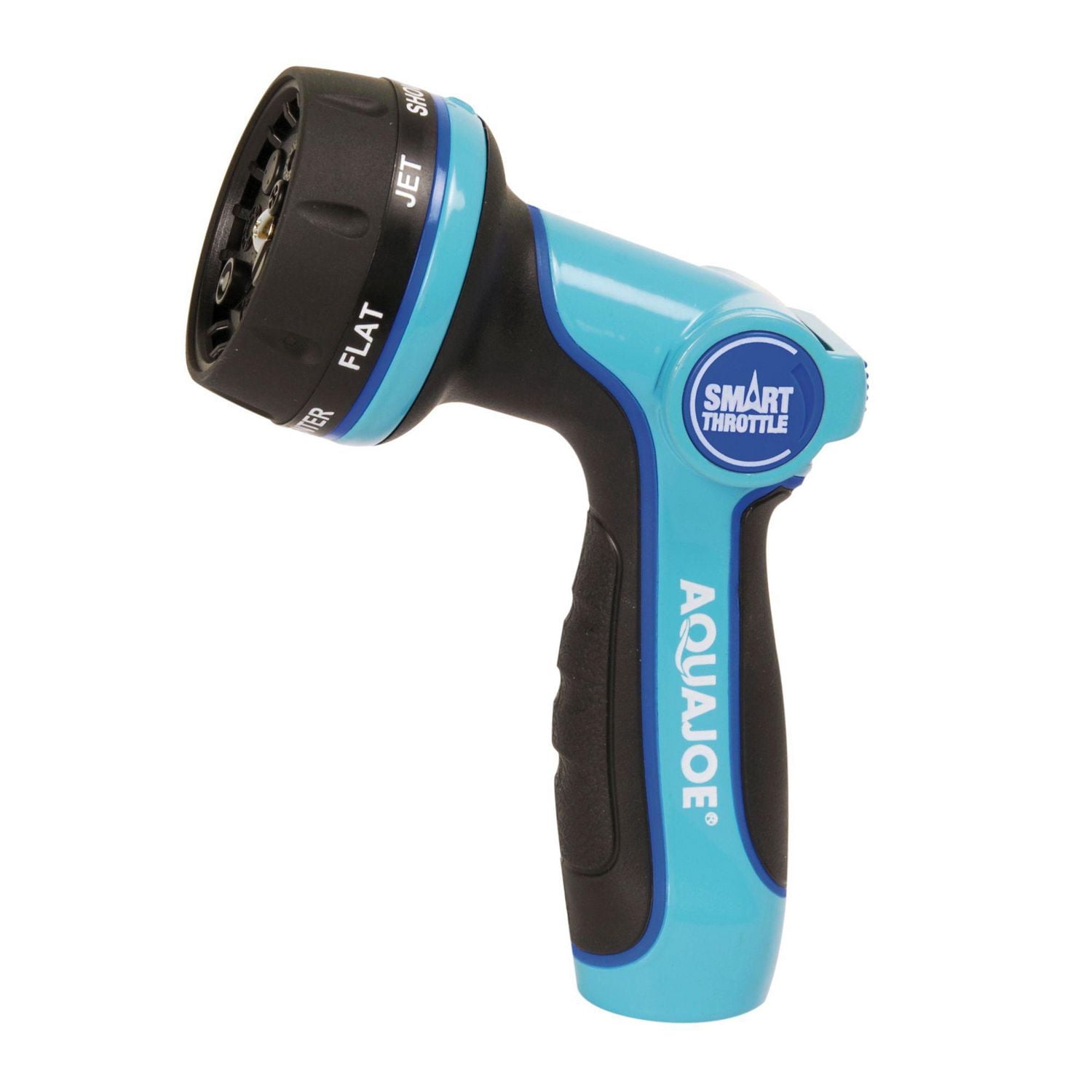 Aqua Joe AJHN102 Heavy Duty Indestructible Metal Multi Function Adjustable Hose Nozzle with Smart Throttle